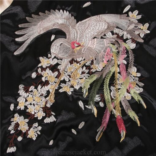 Floral Blossom Woman Embroidered Sukajan Souvenir Jacket [Reversible] 5
