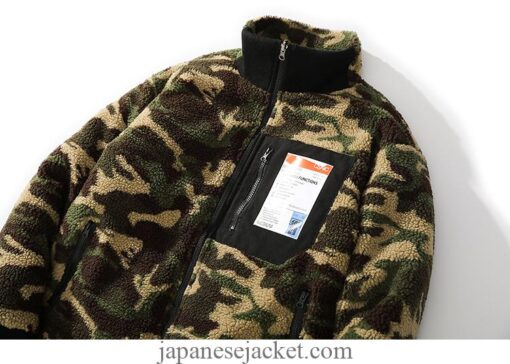 Reversible Parka Colorful Animal Paint Japan Camouflage Streetwear Jacket 15