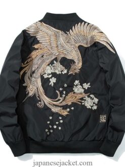Rising Phoenix Embroidered Sukajan Souvenir Jacket (Many Colors) 1