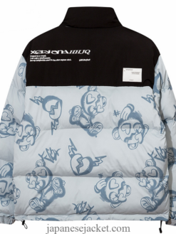 Patchwork Parka Funny Bear Japanese Streetwear Jacket 2