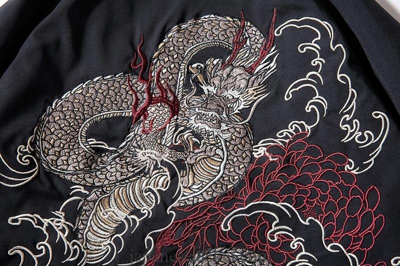 Legendary White Dragon Embroidered Sukajan Japanese Jacket