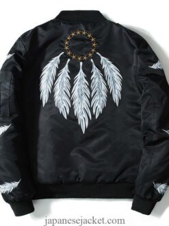 Spring Feather Embroidered Sukajan Souvenir Jacket (Many Colors) 2