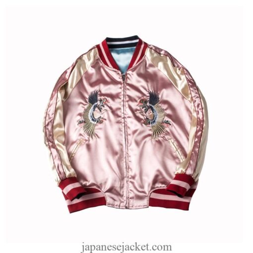 Two Side Tiger Mountain Embroidered Sukajan Souvenir Jacket [Reversible] 3