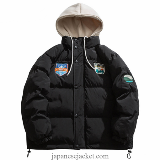 Japanese Parka Embroidery Padded Casual Streetwear Jacket 3