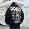 Parka Graffiti Letter Print Padded Donda Japanese Streetwear Jacket 5
