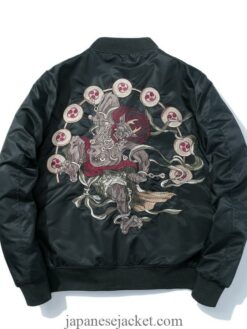 Japanese Devil Embroidered Sukajan Souvenir Jacket 1