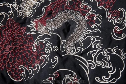Legendary White Dragon Embroidered Sukajan Souvenir Jacket 5