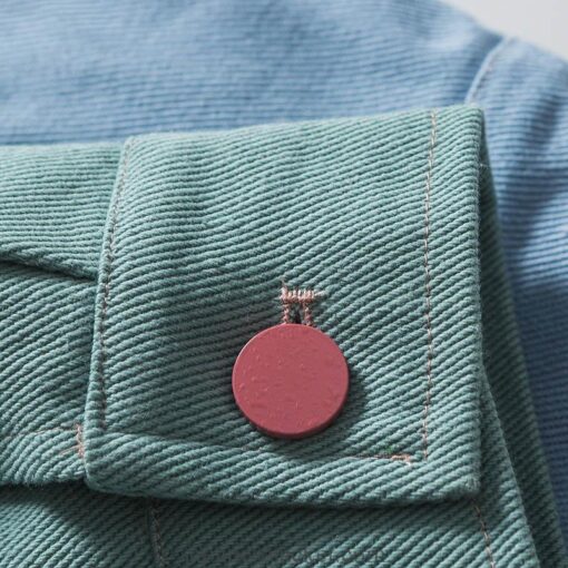 Color Block Patchwork Heart Pocket Streetwear Japan Jacket 6