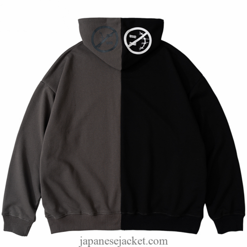 Japan Hooded Graphic Print Patchwork Harajuku Streetwear Jacket 2