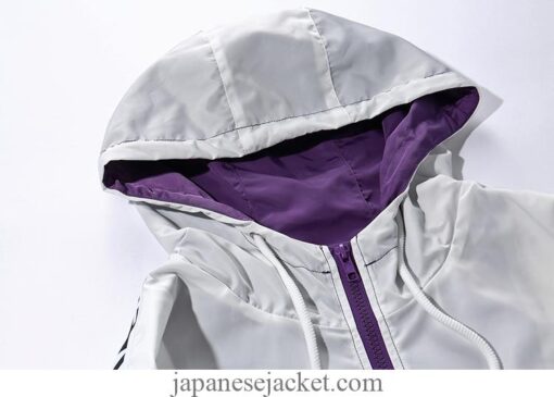 Hooded Windbreaker Casual Color Block Japan Streetwear Jacket 14