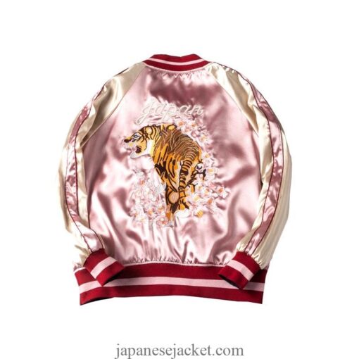 Two Side Tiger Mountain Embroidered Sukajan Souvenir Jacket [Reversible] 2