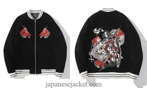 Fearless Geisha Embroidered Sukajan Souvenir Jacket 10
