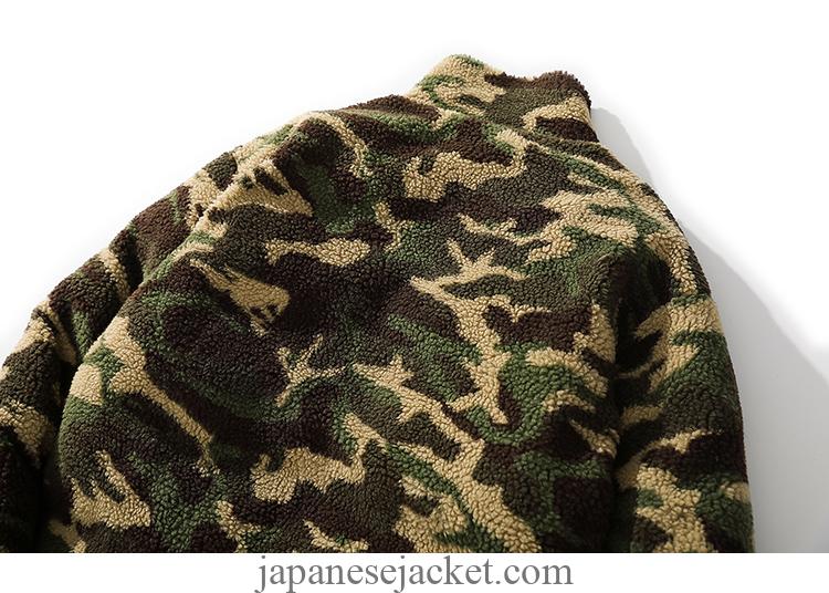 Reversible Parka Colorful Animal Paint Japan Camouflage Streetwear Jacket