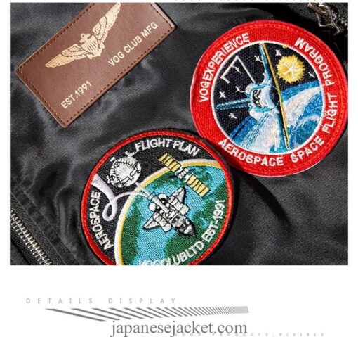 Embroidered Space Rocket Fighter Military Japan Pilot Jacket (Many Colors) 1