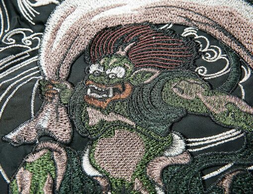 Embroidered Two Scary Demons Sukajan Japanese Jacket 1