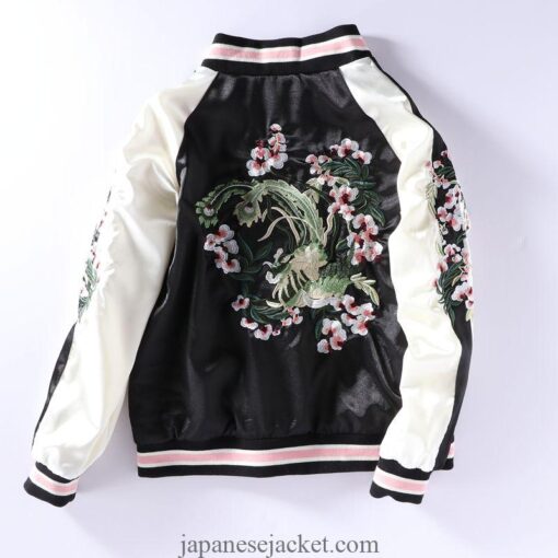 Embroidered Cherry Blossom Women Sukajan Japan Jacket [Reversible] 1