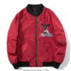 Embroidered Whale The Great Wave Sukajan Japanese Jacket (Black, Green, Red) 9
