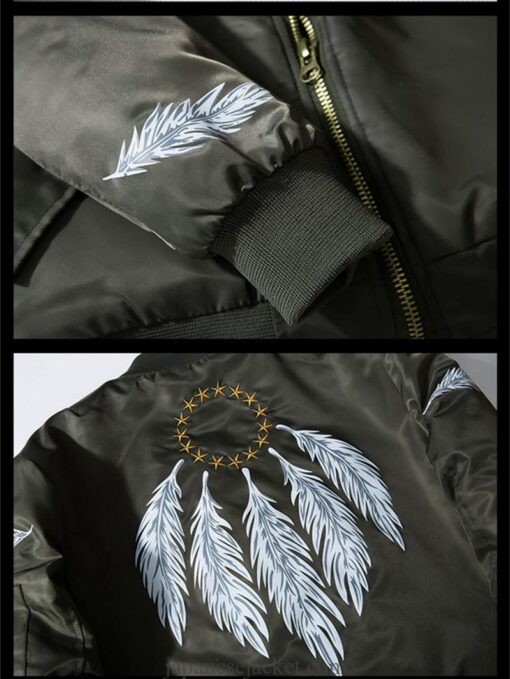 Feather Embroidered Sukajan Japanese Jacket (Many Colors) 1
