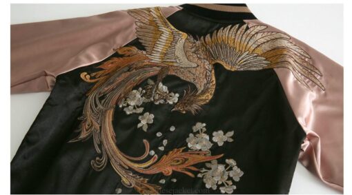 Embroidered Flying Phoenix Women Sukajan Japan Jacket 1